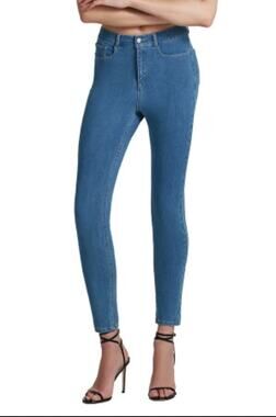 COMMANDO Women's Do It All Denim Skinny Jeans Large 12-14 Blue Light Indigo NWT